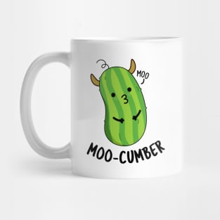 Moo-cumber Funny Veggie Cucumber Pun Mug